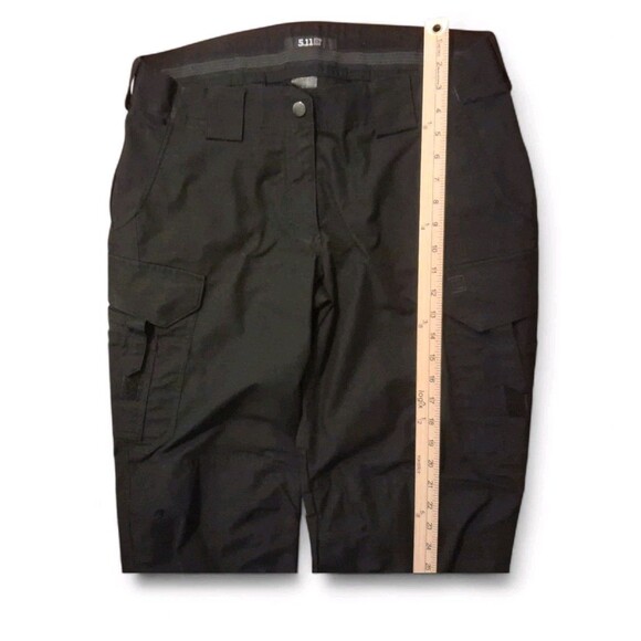 5.11 Tactical Black Pants Size 14 Cargo Rip Stop Double Knee Utility Work Wear - Picture 8 of 9